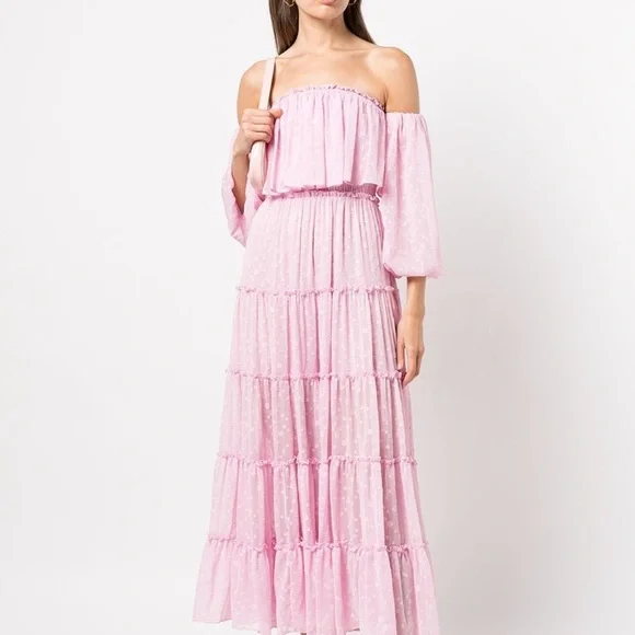 white christmas dresses Cassandra Off Shoulder Slinky Maxi Dress / Black | Meshki